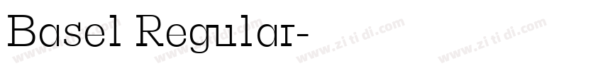 Basel Regular字体转换